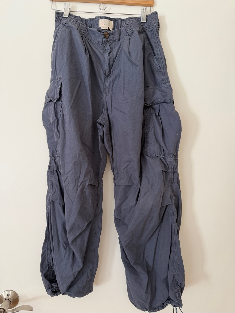 Anthropologie Women's Parachute Cargo Pants in Slate Blue 29 Utility